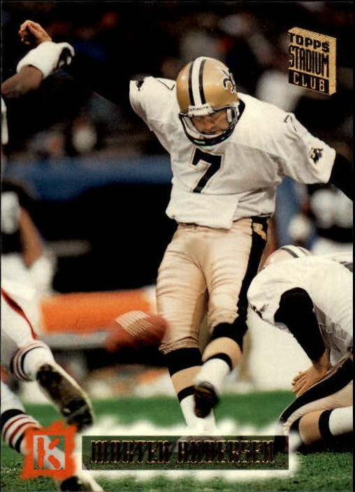 1991 Pro Set Platinum #233 Morten Andersen - New Orleans Saints