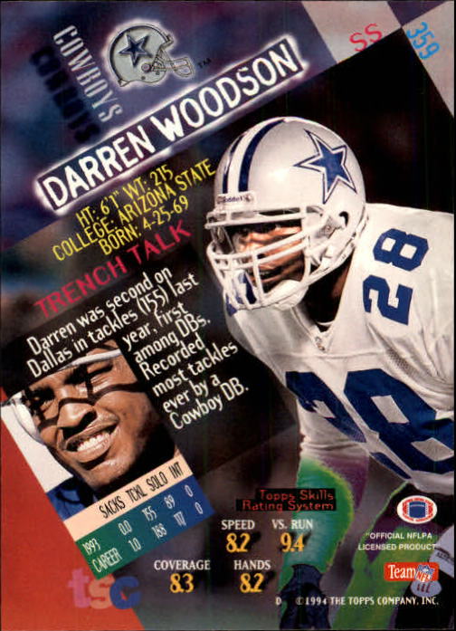 A1063- 1994 Stadium Club FB Cards 251-500 +Rookies -You Pick- 15+ FREE US SHIP - Picture 209 of 485
