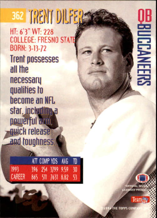 A1063- 1994 Stadium Club FB Cards 251-500 +Rookies -You Pick- 15+ FREE US SHIP - Picture 215 of 485