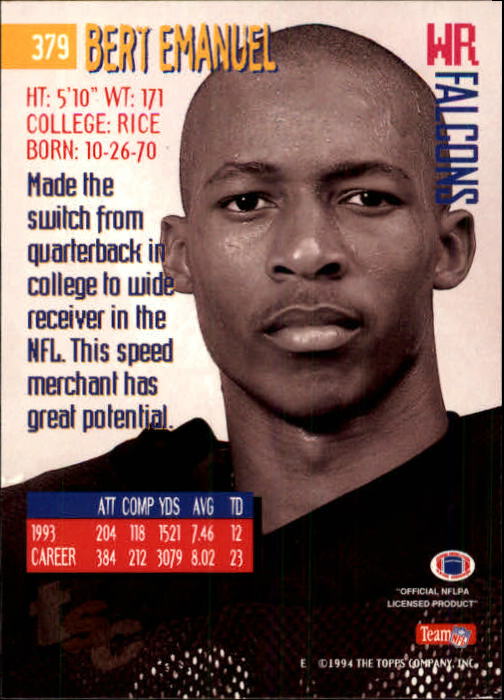 A1063- 1994 Stadium Club FB Cards 251-500 +Rookies -You Pick- 15+ FREE US SHIP - Picture 247 of 485