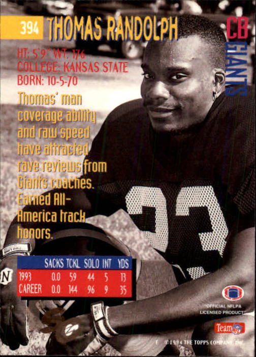A1063- 1994 Stadium Club FB Cards 251-500 +Rookies -You Pick- 15+ FREE US SHIP - Picture 277 of 485