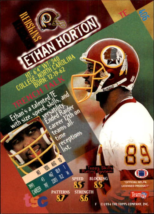 A1063- 1994 Stadium Club FB Cards 251-500 +Rookies -You Pick- 15+ FREE US SHIP - Picture 299 of 485
