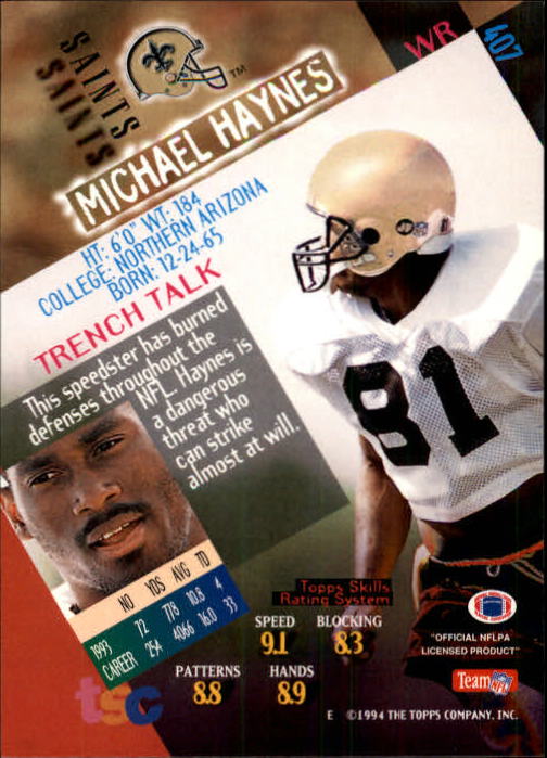 A1063- 1994 Stadium Club FB Cards 251-500 +Rookies -You Pick- 15+ FREE US SHIP - Picture 301 of 485
