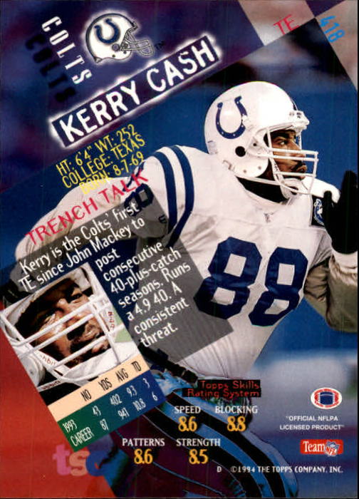 A1063- 1994 Stadium Club FB Cards 251-500 +Rookies -You Pick- 15+ FREE US SHIP - Picture 321 of 485