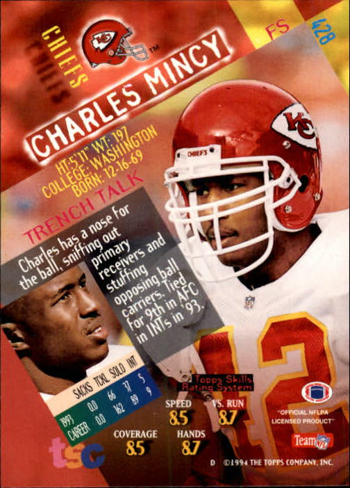 A1063- 1994 Stadium Club FB Cards 251-500 +Rookies -You Pick- 15+ FREE US SHIP - Picture 341 of 485