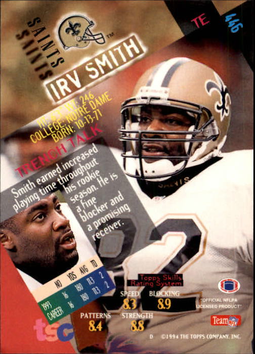 A1063- 1994 Stadium Club FB Cards 251-500 +Rookies -You Pick- 15+ FREE US SHIP - Picture 377 of 485
