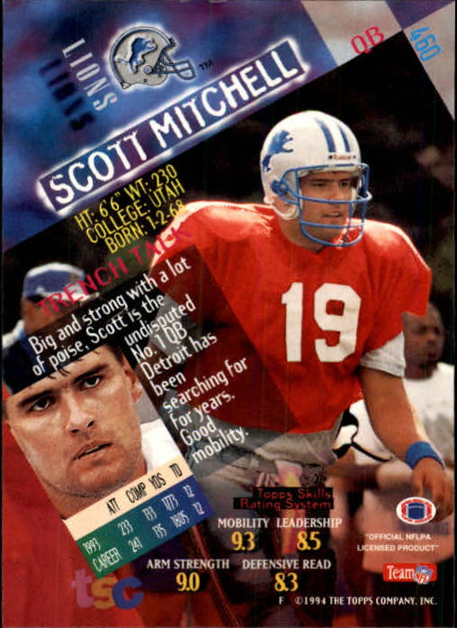 A1063- 1994 Stadium Club FB Cards 251-500 +Rookies -You Pick- 15+ FREE US SHIP - Picture 405 of 485