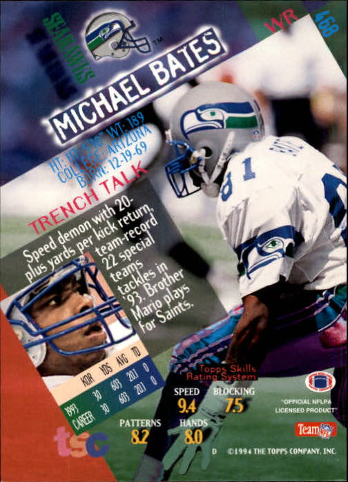 A1063- 1994 Stadium Club FB Cards 251-500 +Rookies -You Pick- 15+ FREE US SHIP - Picture 421 of 485