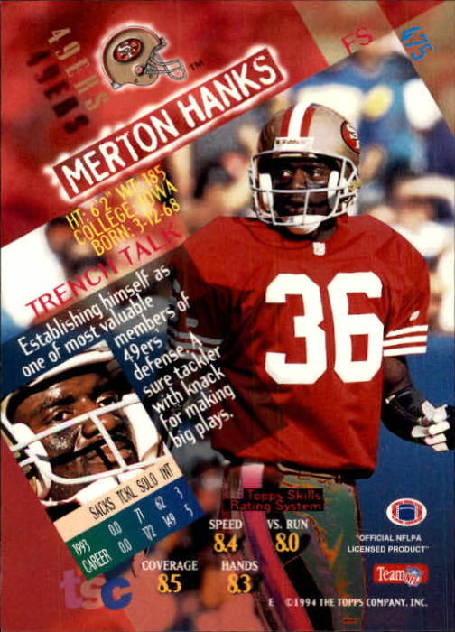 A1063- 1994 Stadium Club FB Cards 251-500 +Rookies -You Pick- 15+ FREE US SHIP - Picture 435 of 485