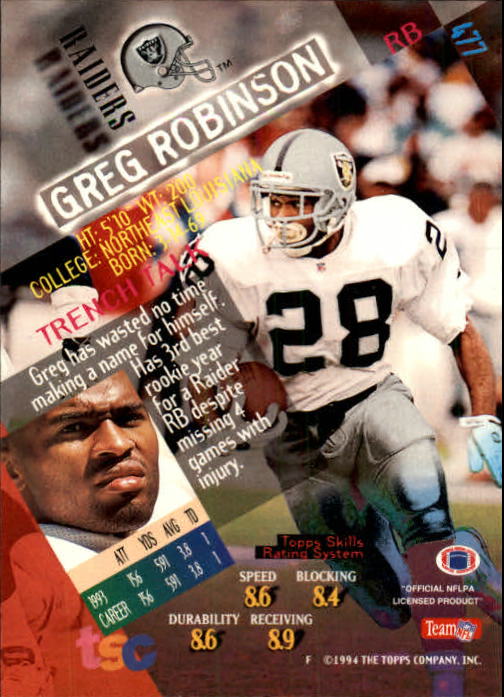 A1063- 1994 Stadium Club FB Cards 251-500 +Rookies -You Pick- 15+ FREE US SHIP - Picture 439 of 485