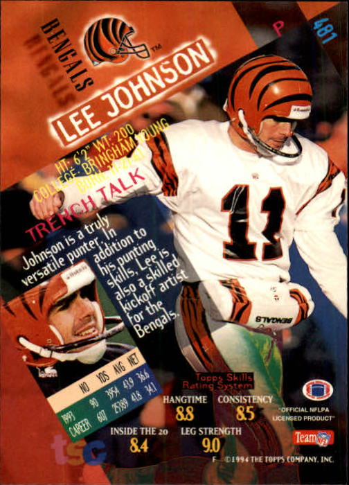 A1063- 1994 Stadium Club FB Cards 251-500 +Rookies -You Pick- 15+ FREE US SHIP - Picture 447 of 485