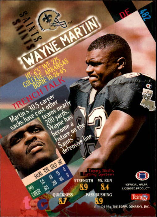 A1063- 1994 Stadium Club FB Cards 251-500 +Rookies -You Pick- 15+ FREE US SHIP - Picture 449 of 485
