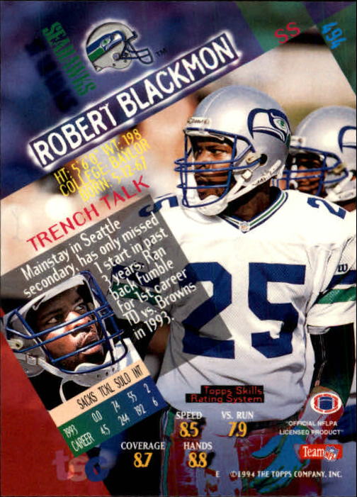 A1063- 1994 Stadium Club FB Cards 251-500 +Rookies -You Pick- 15+ FREE US SHIP - Picture 473 of 485