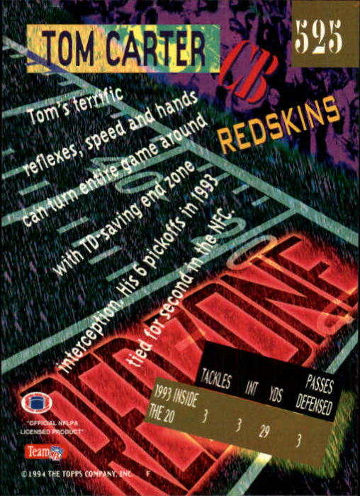 1994 Stadium Club Football "Main Set" Cards #501 to #630 Rookies and Veterans - Picture 49 of 265