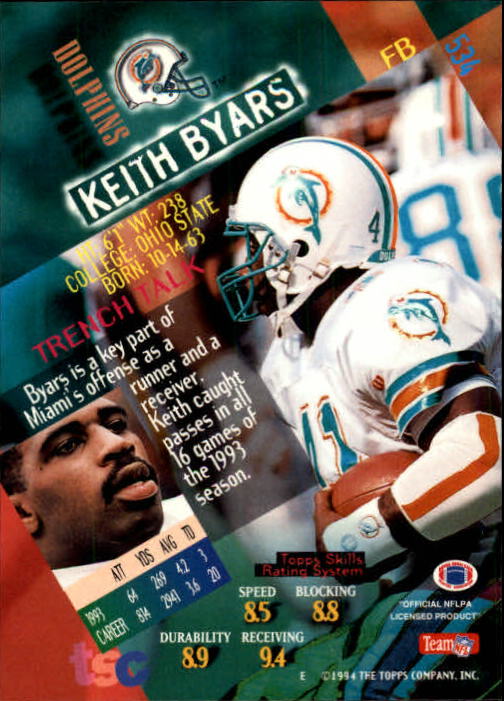 1994 Stadium Club Football "Main Set" Cards #501 to #630 Rookies and Veterans - Picture 67 of 265