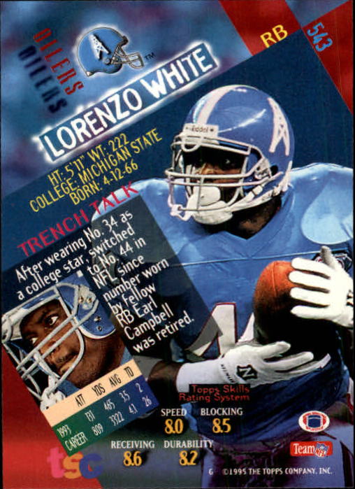 1994 Stadium Club Football "Main Set" Cards #501 to #630 Rookies and Veterans - Picture 85 of 265