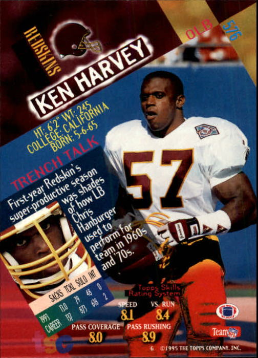 1994 Stadium Club Football "Main Set" Cards #501 to #630 Rookies and Veterans - Picture 151 of 265