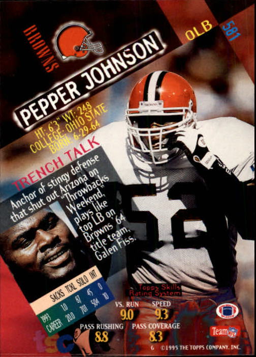 1994 Stadium Club Football "Main Set" Cards #501 to #630 Rookies and Veterans - Picture 161 of 265