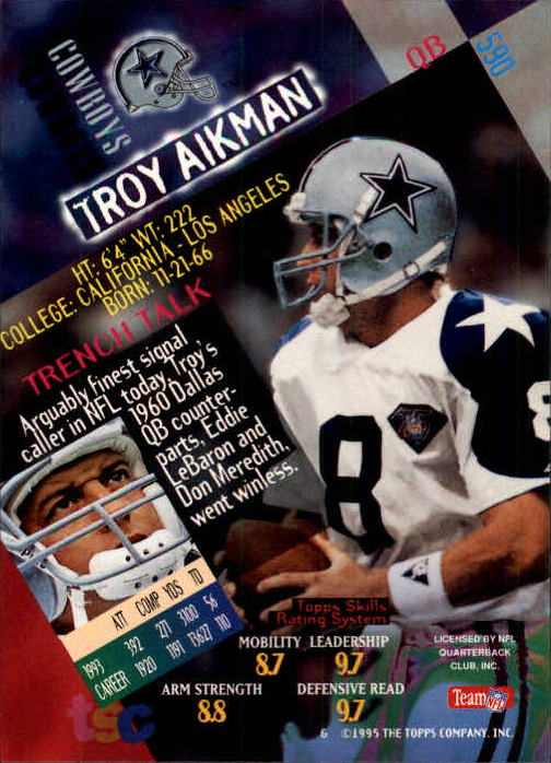 1994 Stadium Club Football "Main Set" Cards #501 to #630 Rookies and Veterans - Picture 179 of 265