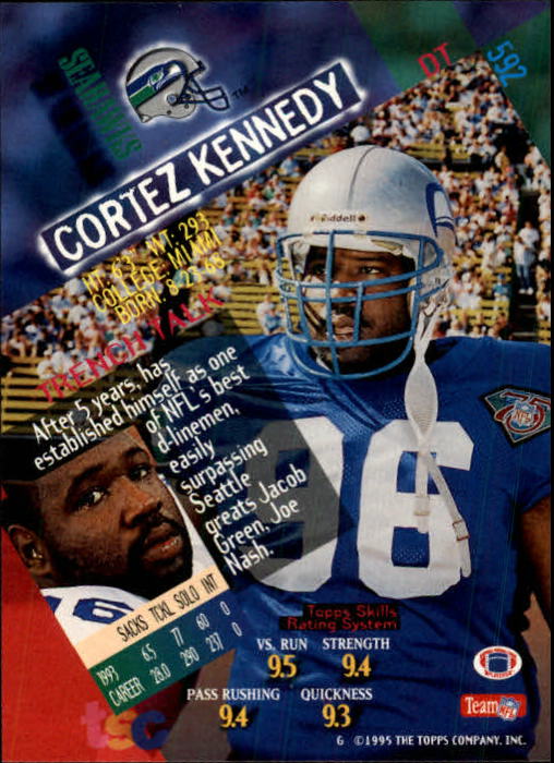 1994 Stadium Club Football "Main Set" Cards #501 to #630 Rookies and Veterans - Picture 183 of 265