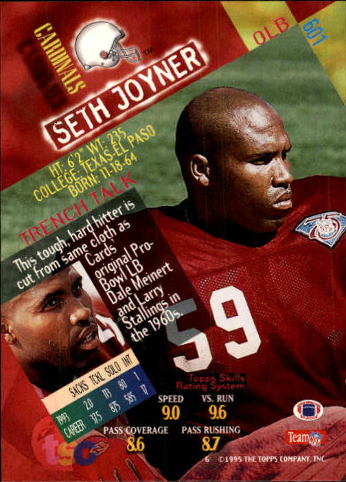 1994 Stadium Club Football "Main Set" Cards #501 to #630 Rookies and Veterans - Picture 201 of 265