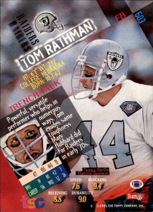 1994 Stadium Club Football "Main Set" Cards #501 to #630 Rookies and Veterans - Picture 205 of 265