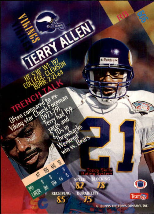 1994 Stadium Club Football "Main Set" Cards #501 to #630 Rookies and Veterans - Picture 211 of 265