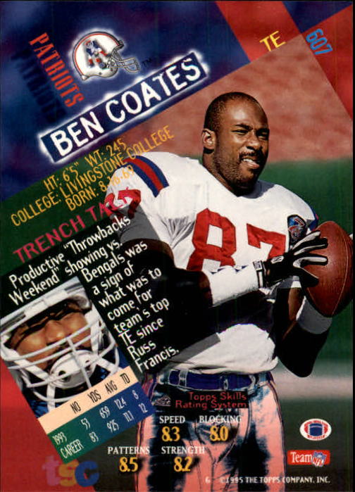 1994 Stadium Club Football "Main Set" Cards #501 to #630 Rookies and Veterans - Picture 213 of 265