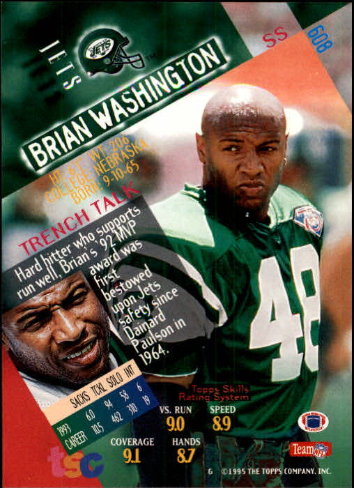 1994 Stadium Club Football "Main Set" Cards #501 to #630 Rookies and Veterans - Picture 215 of 265