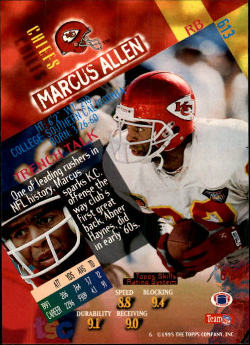 1994 Stadium Club Football "Main Set" Cards #501 to #630 Rookies and Veterans - Picture 225 of 265