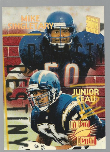 1994 Stadium Club Dynasty and Destiny #5 Junior Seau/Mike Singletary