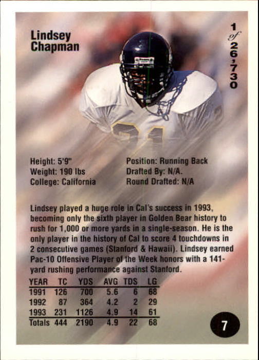 B7654- 1994 Superior Rookies Football Cards 1-80 -You Pick- 15+ FREE US SHIP - Picture 15 of 161