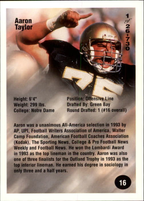 B7654- 1994 Superior Rookies Football Cards 1-80 -You Pick- 15+ FREE US SHIP - Picture 33 of 161