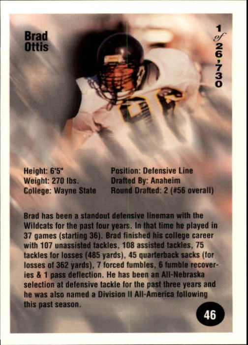 B7654- 1994 Superior Rookies Football Cards 1-80 -You Pick- 15+ FREE US SHIP - Picture 93 of 161