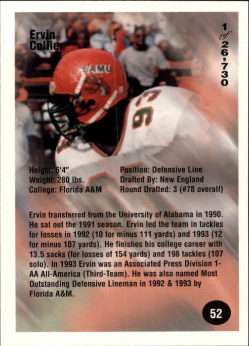 B7654- 1994 Superior Rookies Football Cards 1-80 -You Pick- 15+ FREE US SHIP - Picture 105 of 161