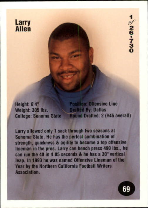 B7654- 1994 Superior Rookies Football Cards 1-80 -You Pick- 15+ FREE US SHIP - Picture 139 of 161