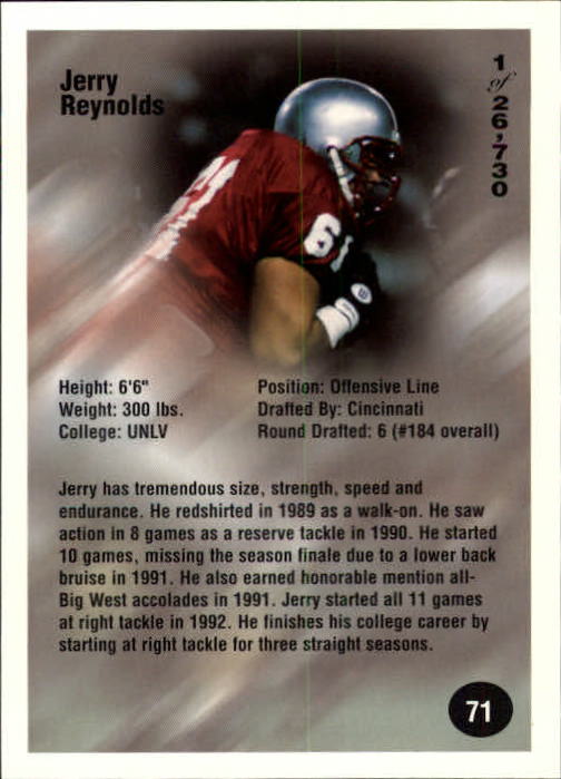 B7654- 1994 Superior Rookies Football Cards 1-80 -You Pick- 15+ FREE US SHIP - Picture 143 of 161