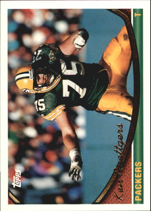 Ken Ruettgers - Packers #386 Score 1990 NFL Football Trading Card