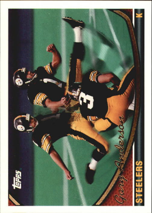 Gary Anderson 1983 Topps Rookie #356 - Pittsburgh Steelers at 's  Sports Collectibles Store