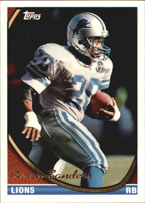 Barry Sanders 1989 Topps Rookie Card #83T Detroit Lions #2