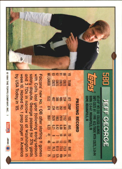 A8029- 1994 Topps Football Cards 551-660 +Rookies -You Pick- 15+ FREE US SHIP - Picture 61 of 125