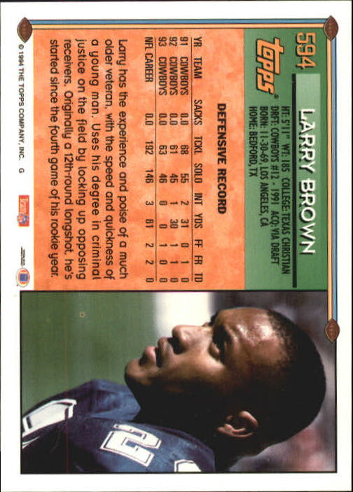 A8029- 1994 Topps Football Cards 551-660 +Rookies -You Pick- 15+ FREE US SHIP - Picture 71 of 125
