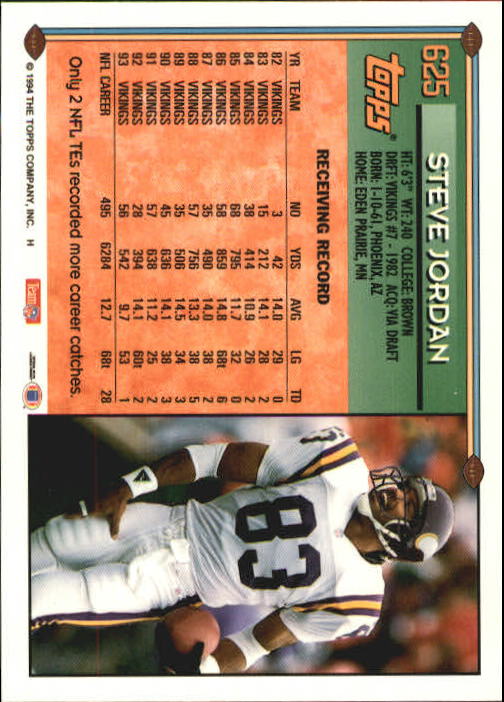 A8029- 1994 Topps Football Cards 551-660 +Rookies -You Pick- 15+ FREE US SHIP - Picture 89 of 125