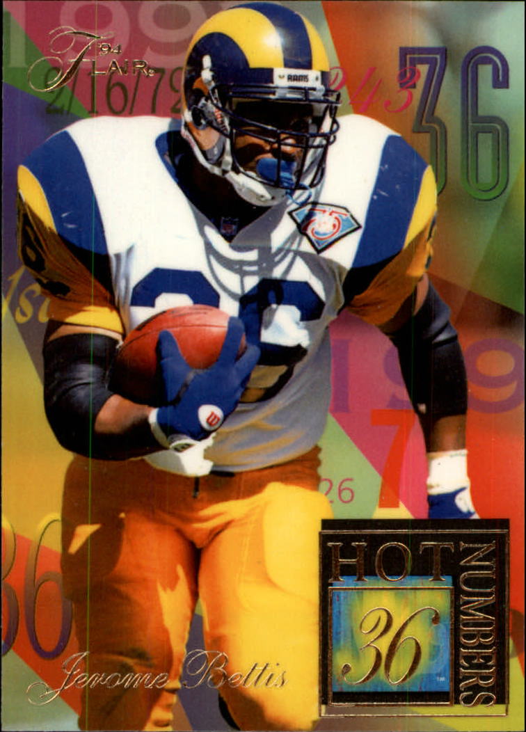 1994 Ultra Flair Hot Numbers #2 Jerome Bettis