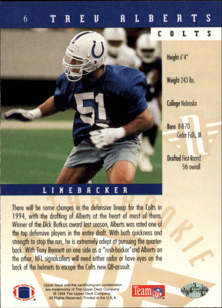 B2176- 1994 Upper Deck FB Card #s 1-249 +Rookies -You Pick- 15+ FREE US SHIP