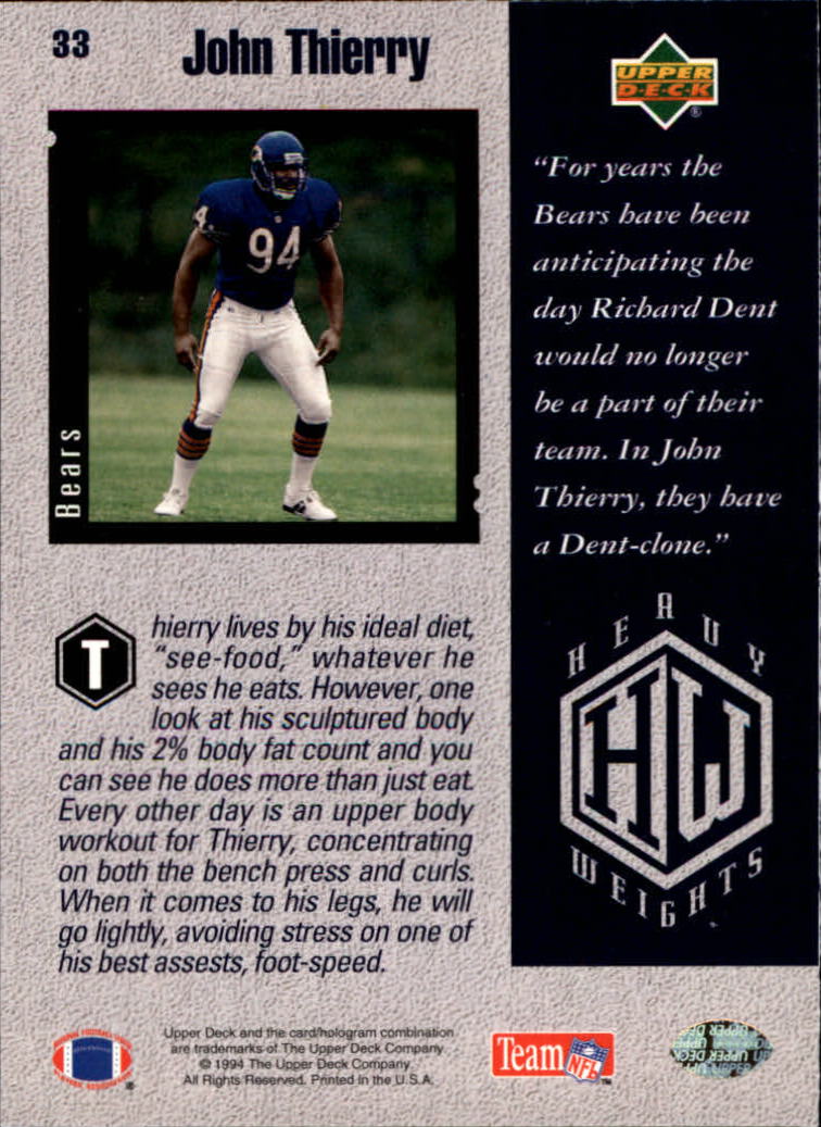 B2176- 1994 Upper Deck FB Card #s 1-249 +Rookies -You Pick- 15+ FREE US SHIP