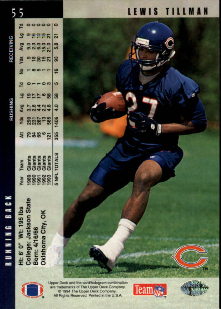 B2176- 1994 Upper Deck FB Card #s 1-249 +Rookies -You Pick- 15+ FREE US SHIP