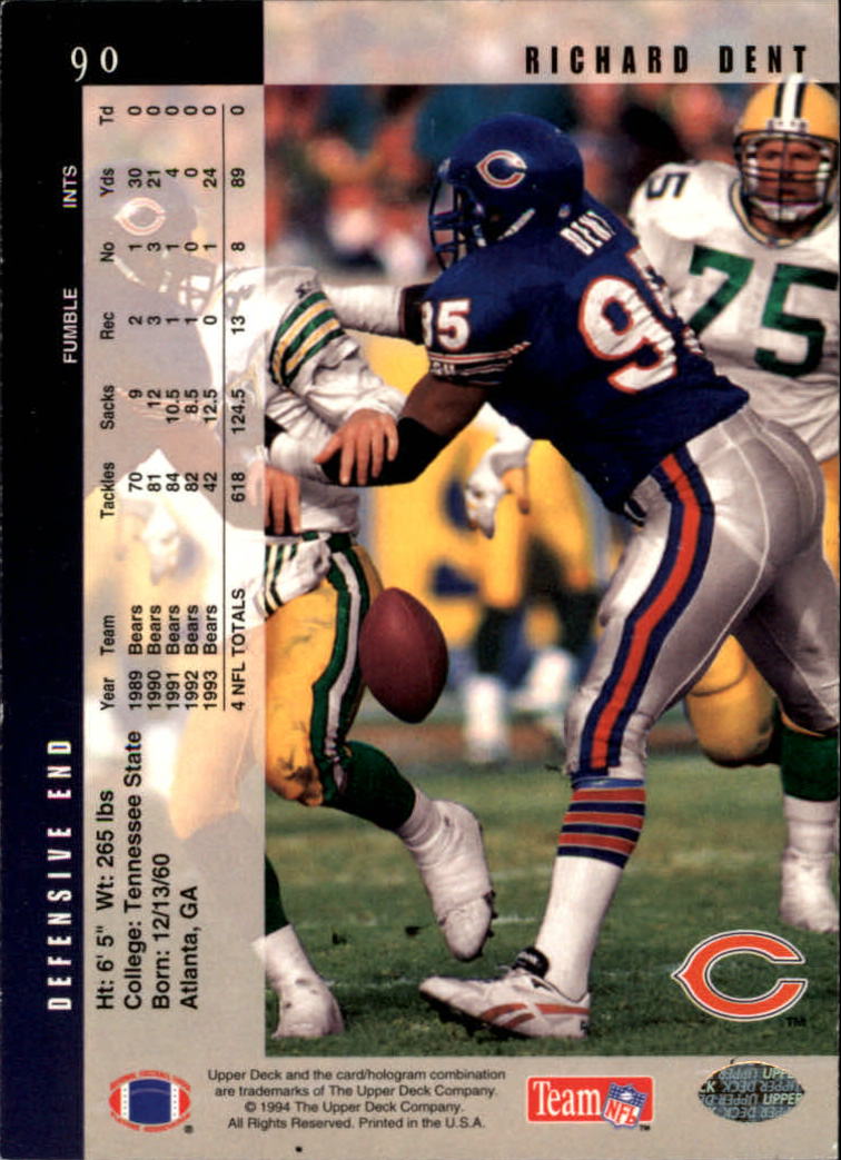 B2176- 1994 Upper Deck FB Card #s 1-249 +Rookies -You Pick- 15+ FREE US SHIP