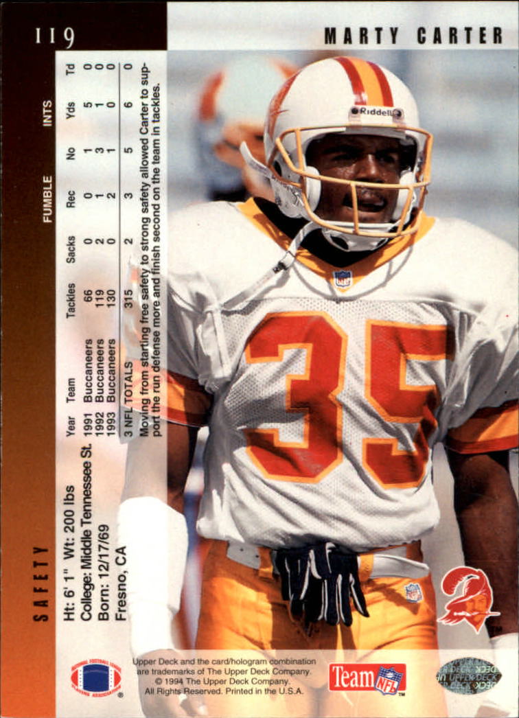 B2176- 1994 Upper Deck FB Card #s 1-249 +Rookies -You Pick- 15+ FREE US SHIP