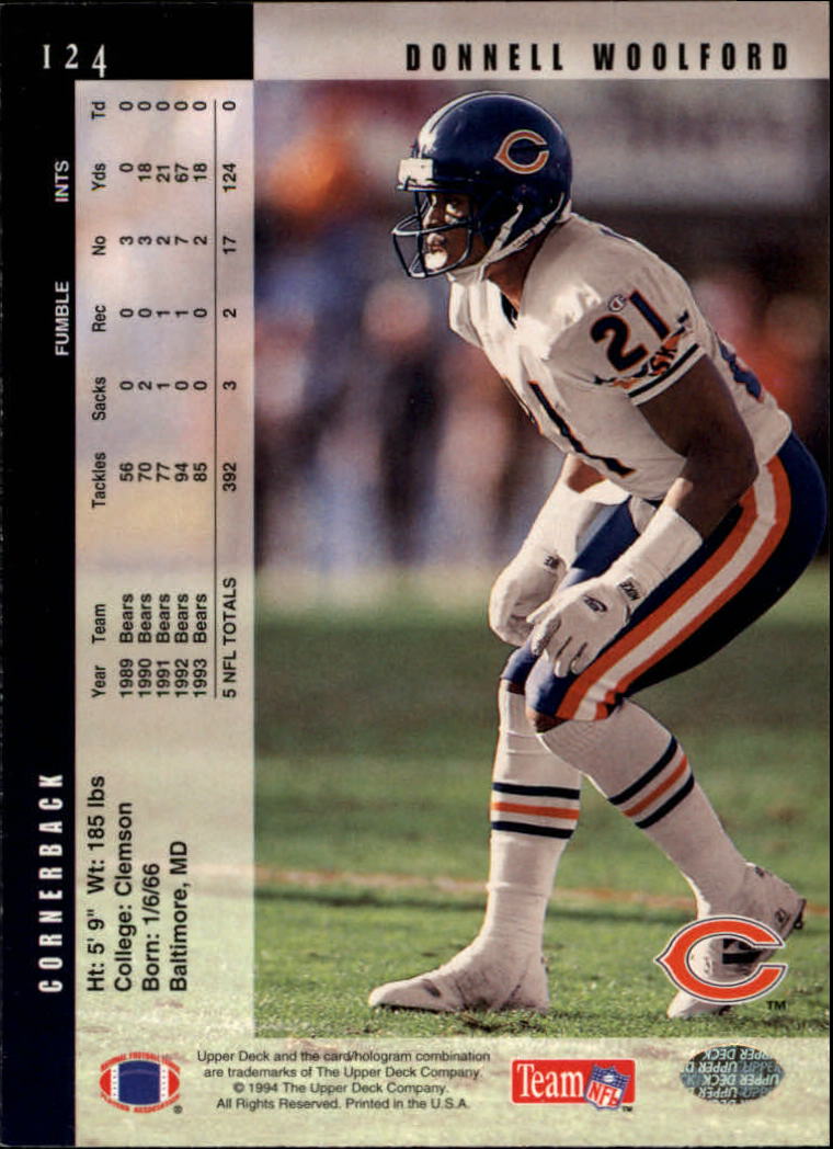 B2176- 1994 Upper Deck FB Card #s 1-249 +Rookies -You Pick- 15+ FREE US SHIP